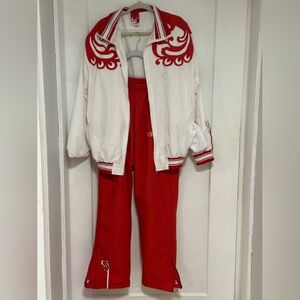 Rare Russian Olympic Polo Outfit in Red and White